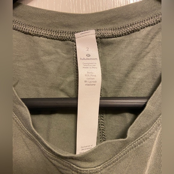 Lululemon Time to Restore Tank - Sage Green Sz 2 - Picture 4 of 5